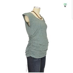 NWT Jw maternity nursing dress green/teal sz M